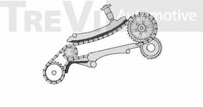 TREVI AUTOMOTIVE kc1001 -  Комплект цепи привода распредвала